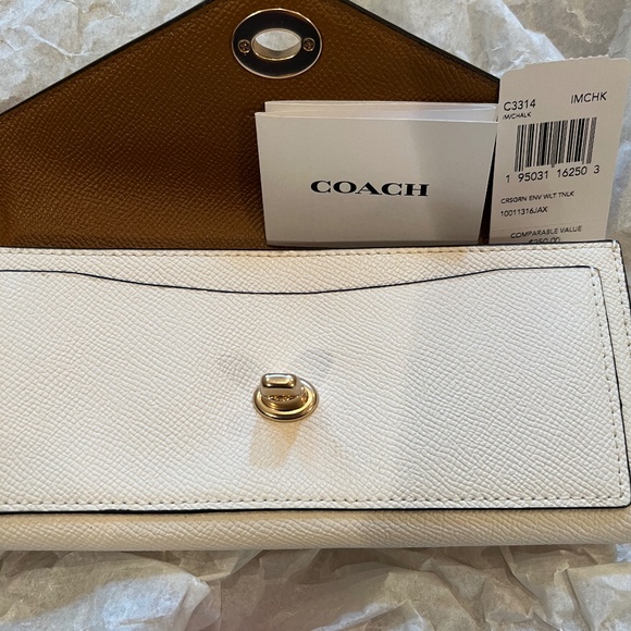 Coach Wallet, Cream, Leather NWT - Picture 7 of 7